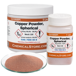 Copper Powder > 99.5% - Spherical, 100 Mesh